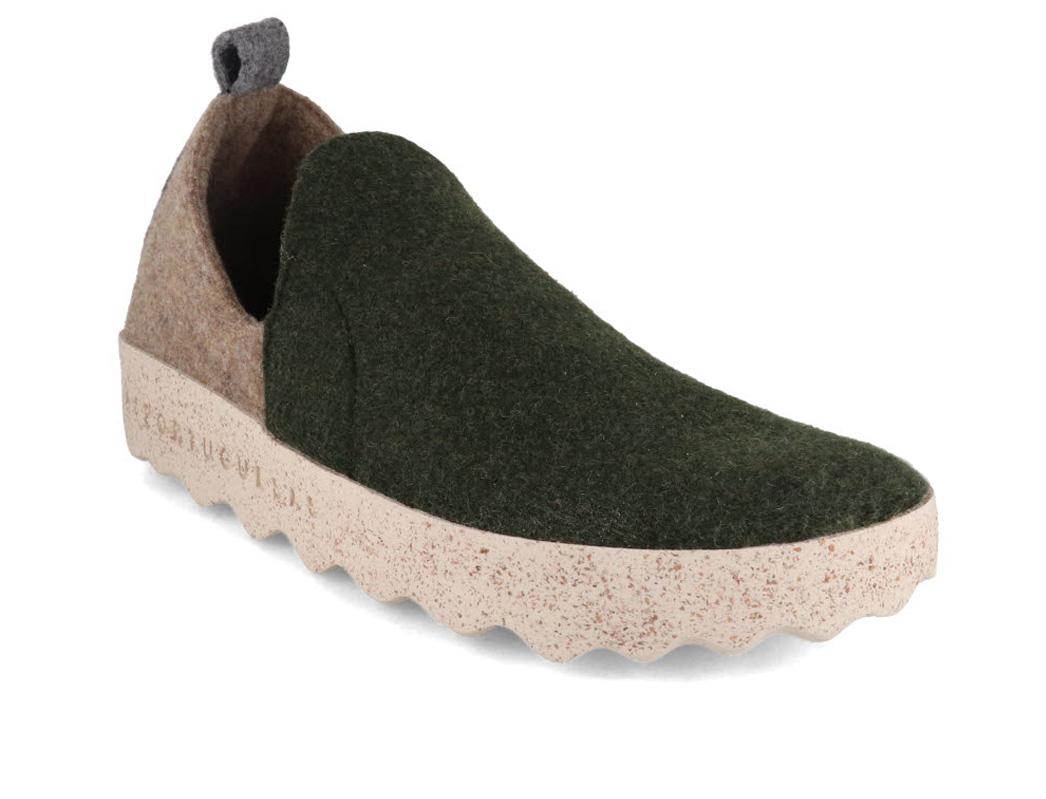 ASPORTUGUESAS (Femme) Chaussons City, vert taupe