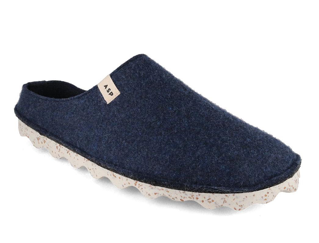 ASPORTUGUESAS Pantoufles en feutre Natura, blue