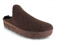 ASPORTUGUESAS - Pantoufles en feutre pour homme � Come �, marron fonc�