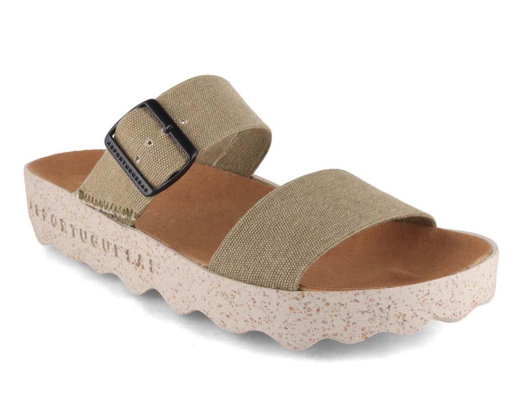 ASPORTUGUESAS Sandales femme City Line Coly, kaki