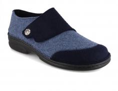 Pantoufles pour femmes Berkemann BERKOFLEX Jarla, bleu fonc�