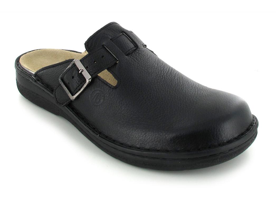 Berkemann Sabots en cuir BERKOFLEX Max, noir
