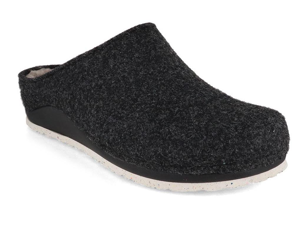 Berkemann Sabots pour femmes BERKINA Blanche, gris fonc�