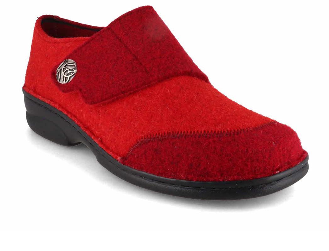 Berkemann chaussons femme BERKOFLEX Jarla, rouge