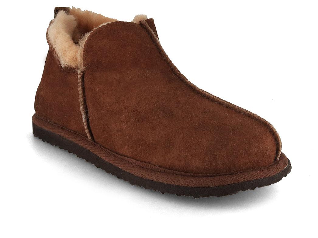 Chausson en peau d'agneau Lammbock� Shearlock, cognac