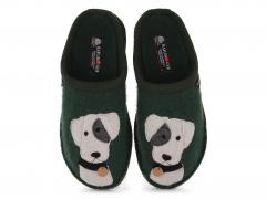 Chaussons HAFLINGER Flair Rudi, couleur mousse