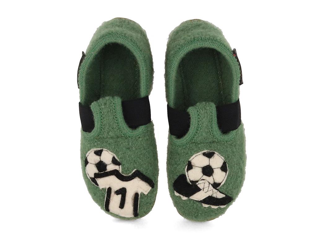 Chaussons pour enfants HAFLINGER Everest Team, couleur foug�re