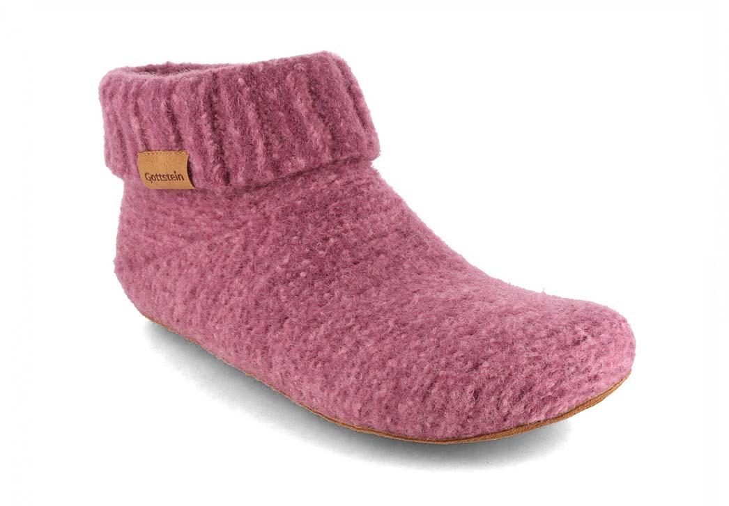 Gottstein Femmes Chaussons Knit Boot, rose pastel
