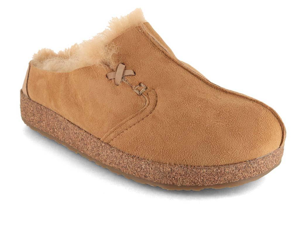 HAFLINGER Chausson en mouton retourn� Saskatchewan, beige �co