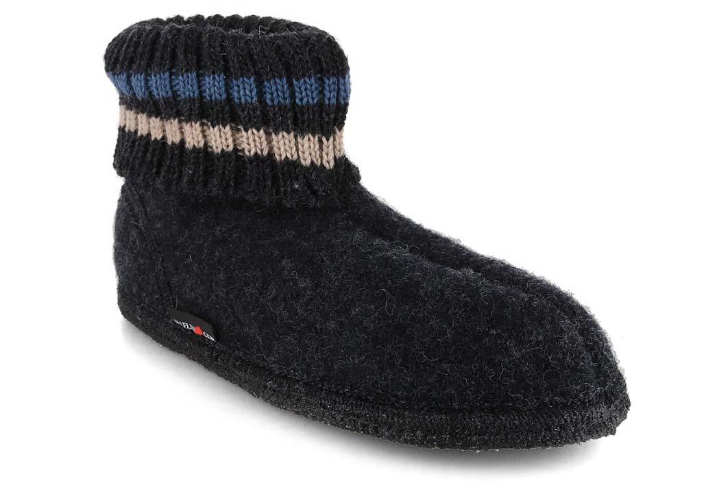 HAFLINGER Chaussons Paul, graphite