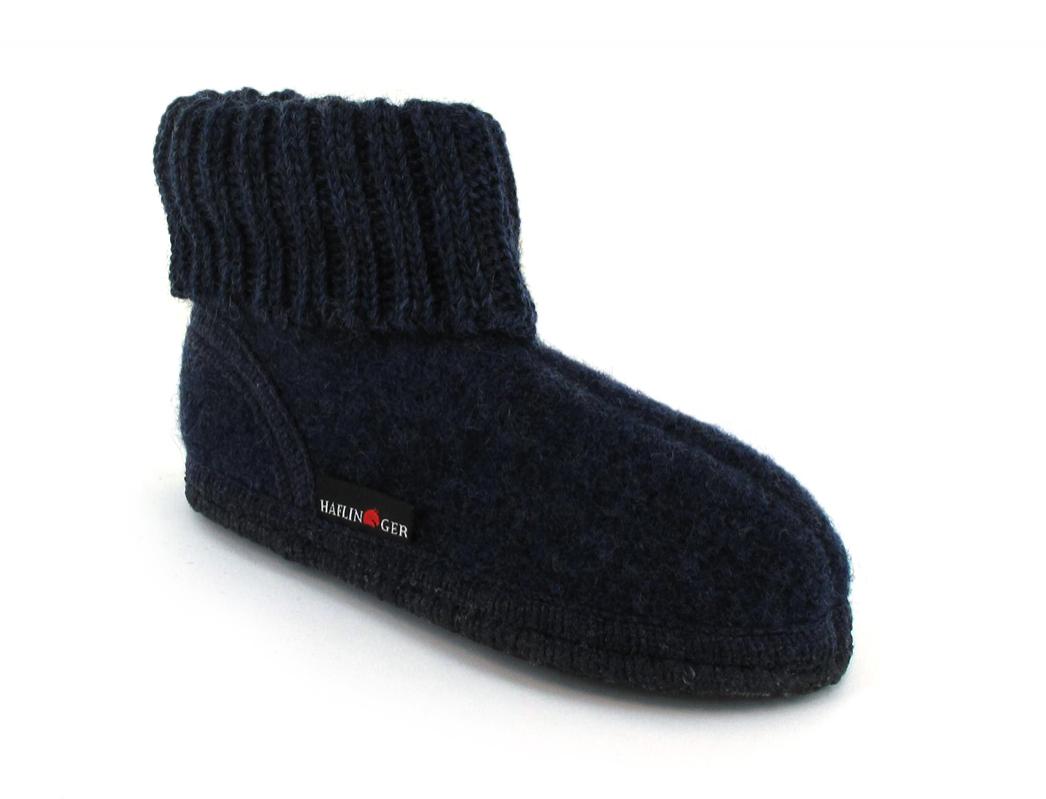 HAFLINGER Chaussons de chalet pour enfants Karl, jeans