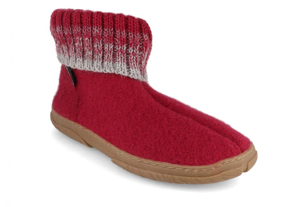 HAFLINGER Chaussons de chalet pour filles Yuki, bourgogne