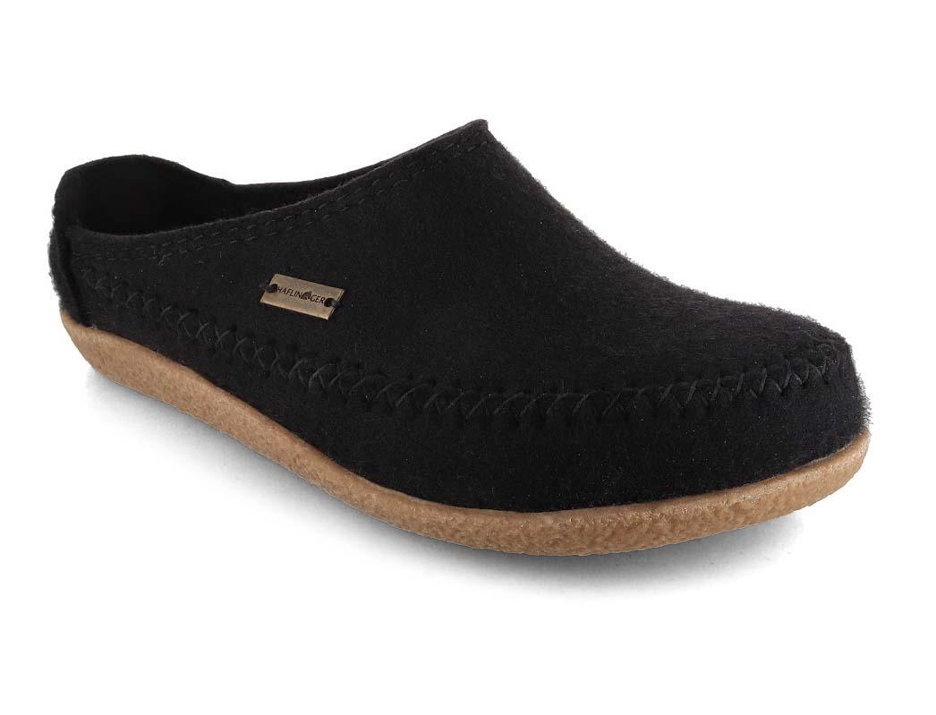 HAFLINGER Chaussons en Feutre Blizzard Credo, noir