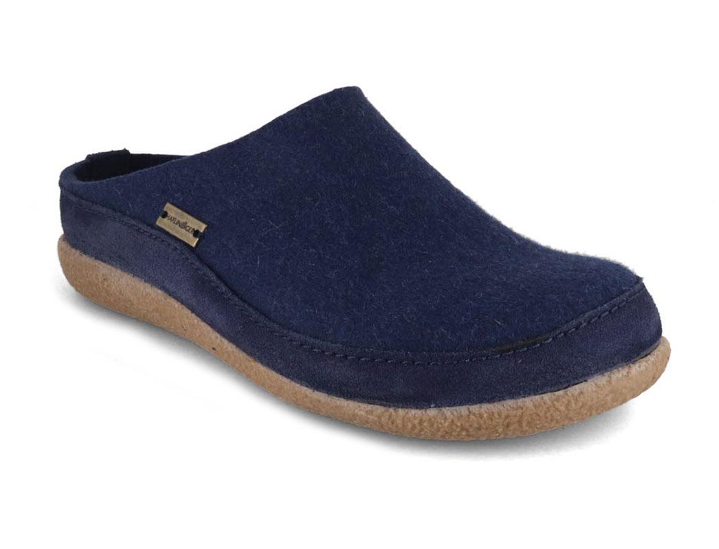 HAFLINGER Chaussons en feutre Blizzard Skane, jeans