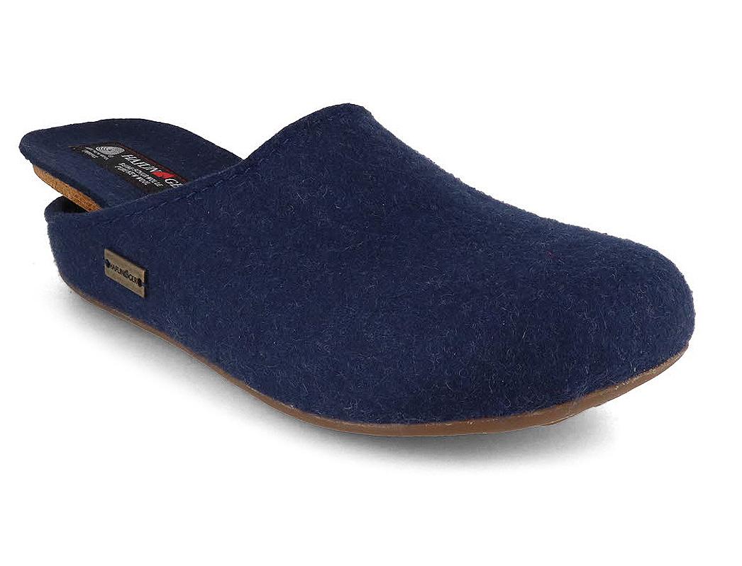 HAFLINGER Chaussons en feutre Everest Fundus, jeans