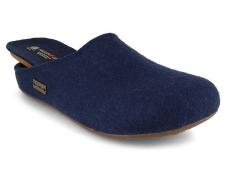 Unisex Felt Slipper Haflinger Everest Fundus, jeans blu