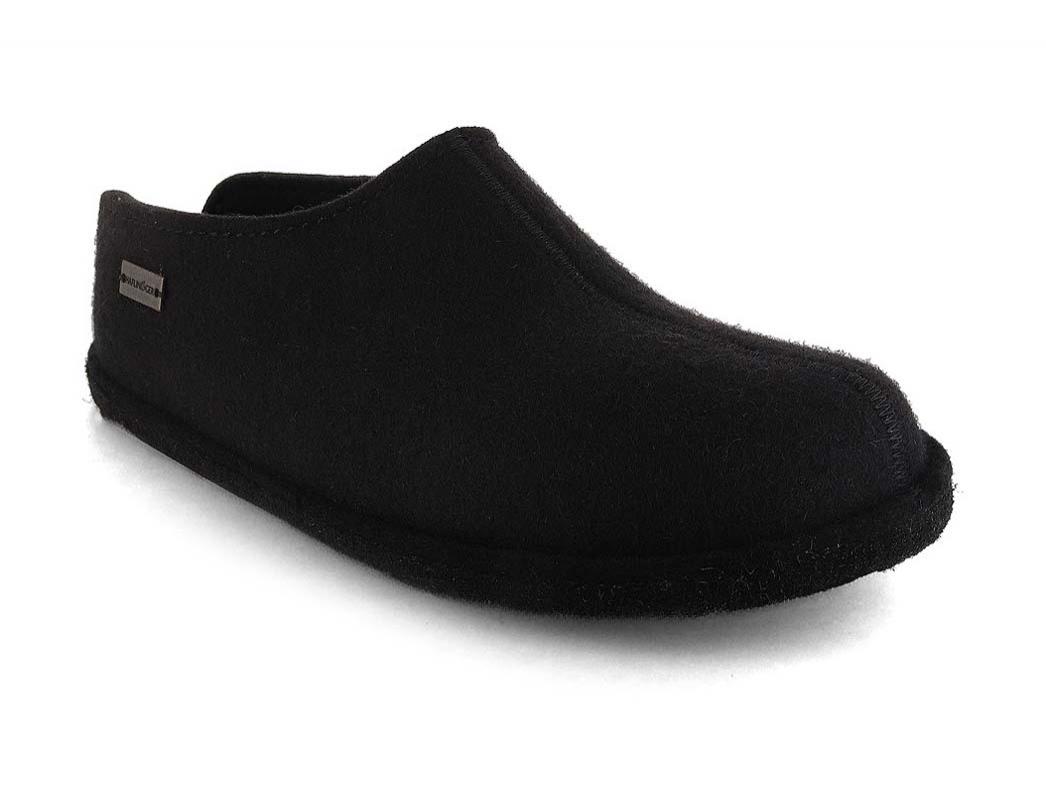 HAFLINGER Chaussons en feutre Flair Smily, noir