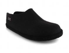 Unisex Felt Slipper Haflinger Flair Smily, black 
