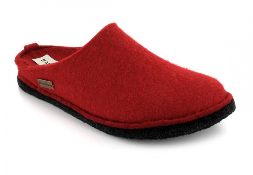 HAFLINGER Chaussons en feutre Flair Soft, rubis