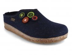 Unisex Felt Clog Haflinger Grizzly Kanon, dark blue 