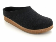 Unisex Felt Clog Haflinger Grizzly Torben, graphite 