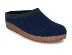 Unisex Felt Clog Haflinger Grizzly Torben, blue 