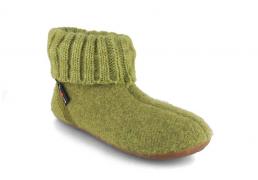 HAFLINGER Chaussons pour enfants Everest Karlo, vert alpage