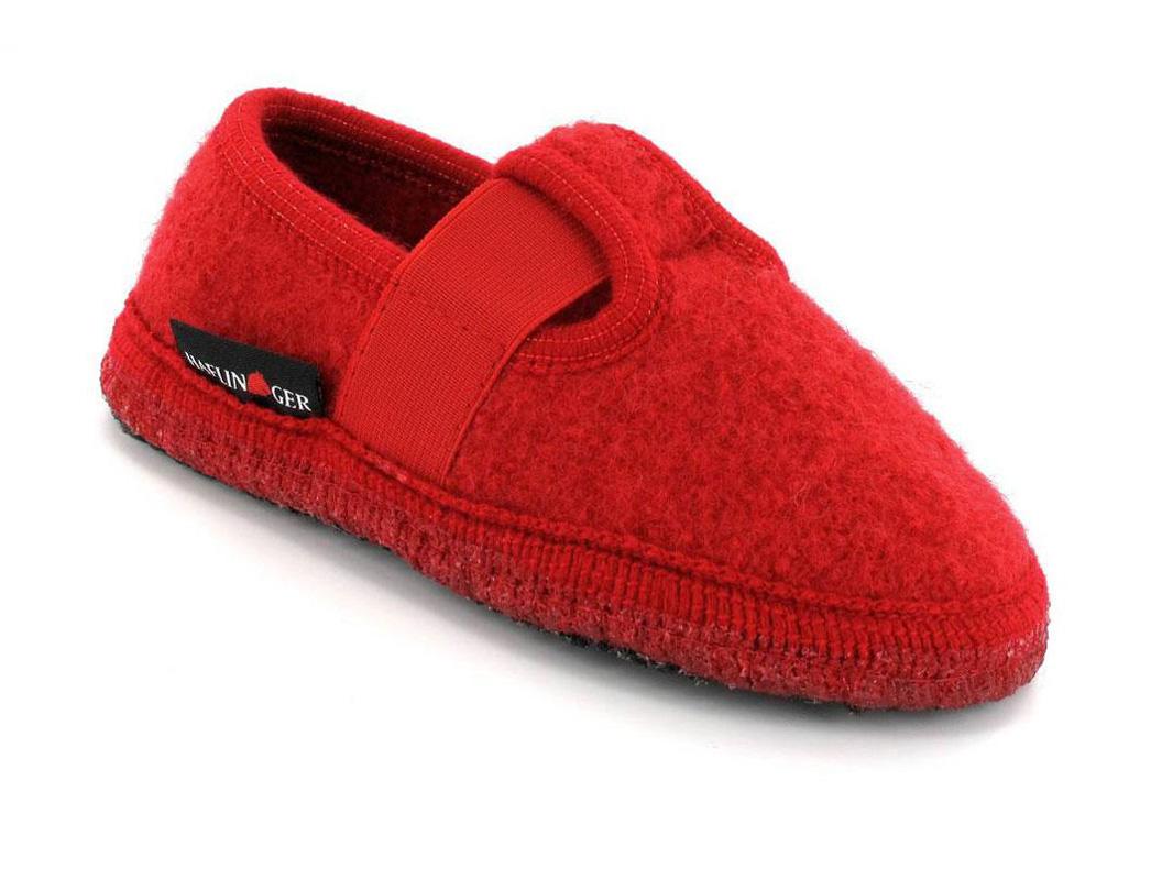 HAFLINGER Chaussons pour enfants Joschi, rubis