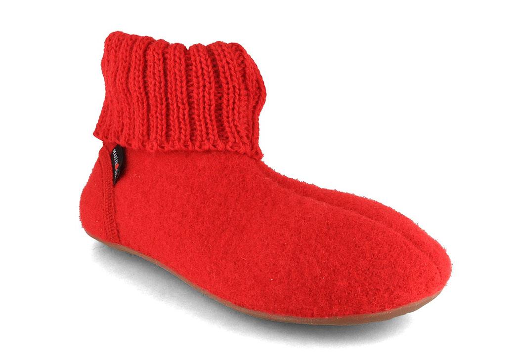 HAFLINGER Everest Karlo Chaussons pour dames, rubis