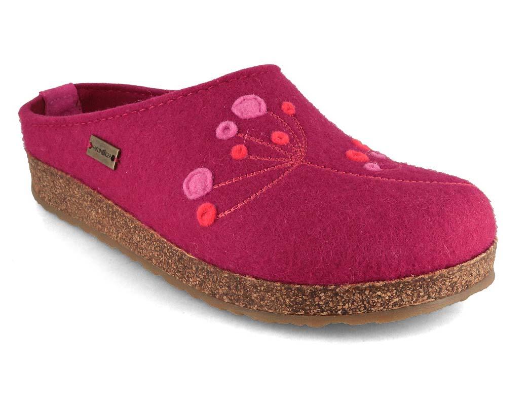 HAFLINGER Femmes Chaussons en feutre Grizzly Amaya, port