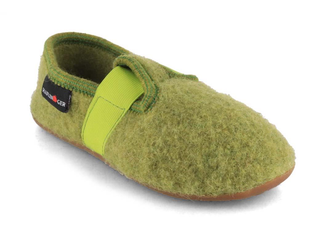 HAFLINGER Jonas pantoufle enfant, vert alm