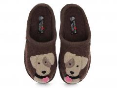 HAFLINGER Pantoufles Flair Rudi, marron chin�