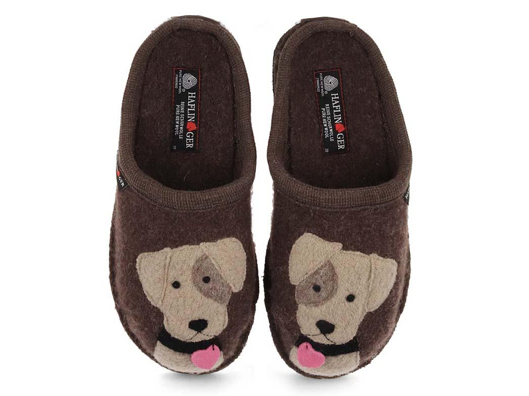 HAFLINGER Pantoufles Flair Rudi, marron chin�