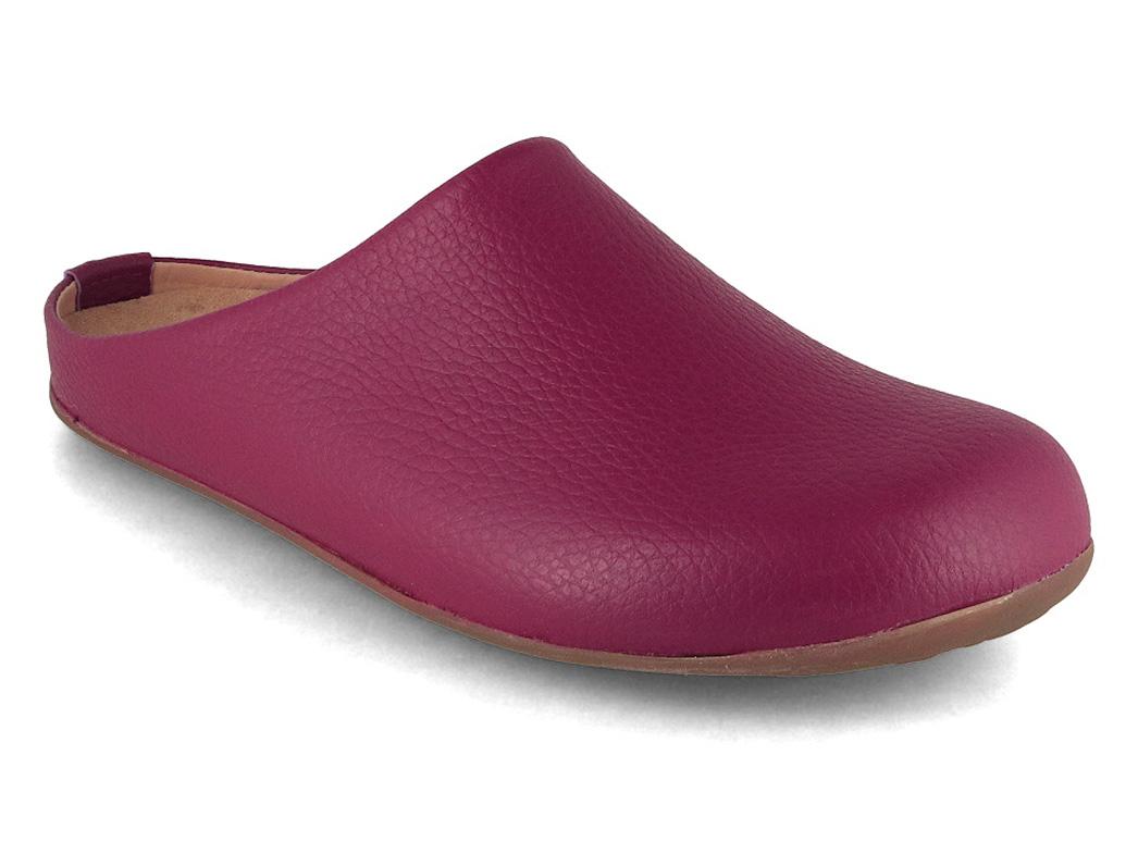 HAFLINGER Pantoufles en cuir pour femmes Everest Basico, cardinal