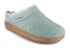 Chaussons HAFLINGER pour femme en peau d\agneau � Snowbird �, verts