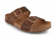 HAFLINGER Sandale femme Bio Andrea, marron raie