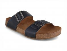 HAFLINGER Sandale bio pour hommes Andrea, marine