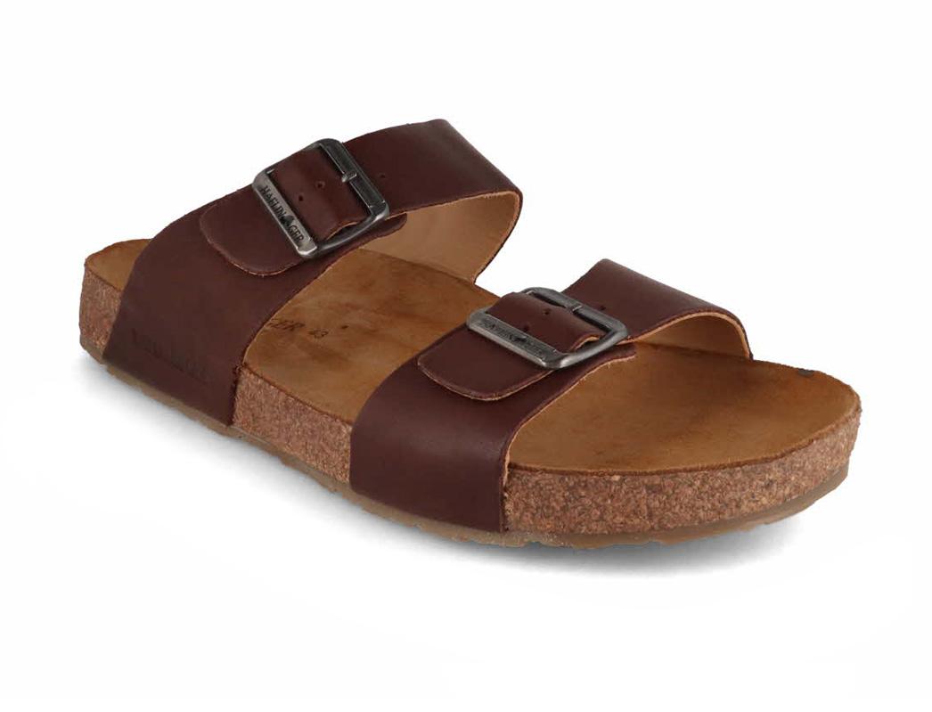 HAFLINGER Sandales pour Hommes Bio Andrea, marron campagne