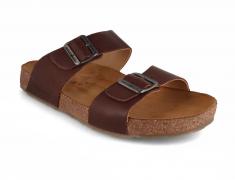HAFLINGER Sandale bio pour hommes Andrea, marron country