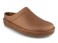 HAFLINGER Travel Classic cuir sabots, taupe