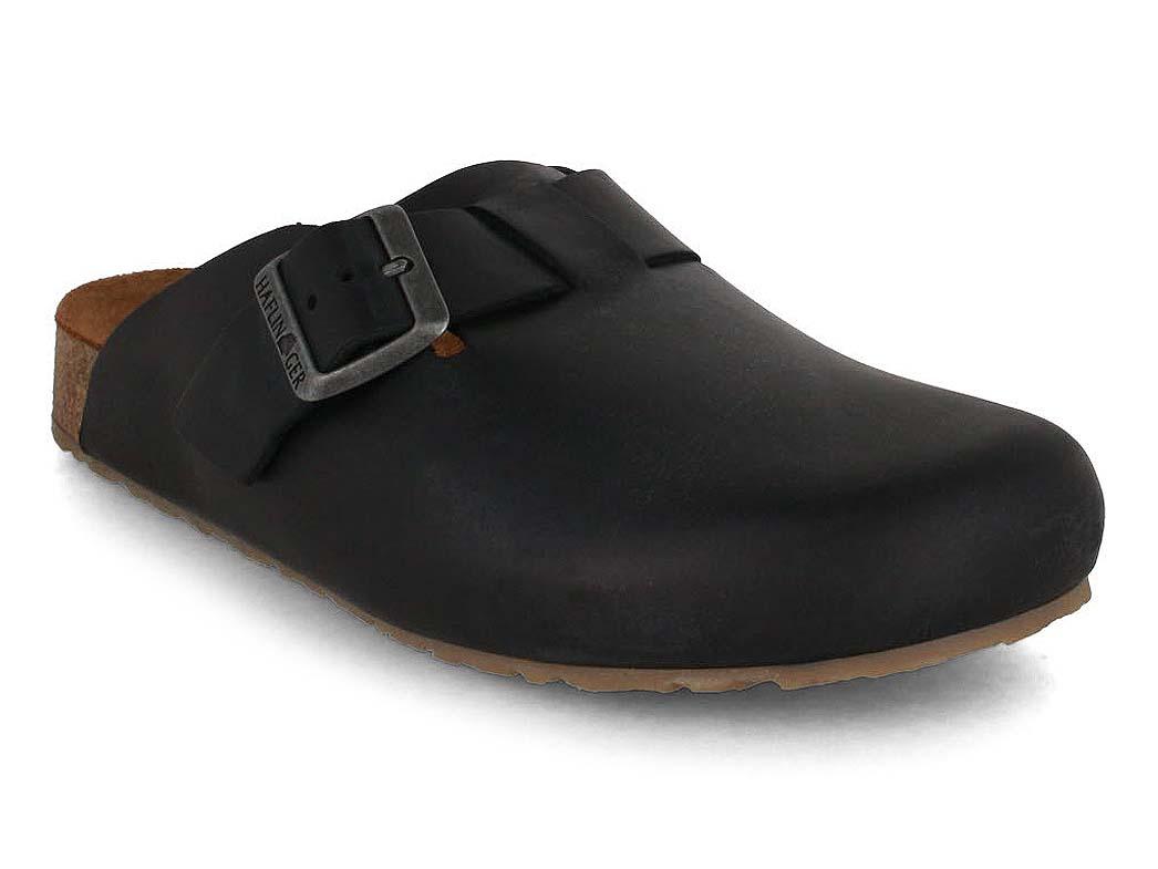 HAFLINGER sabots en cuir Porto, noir