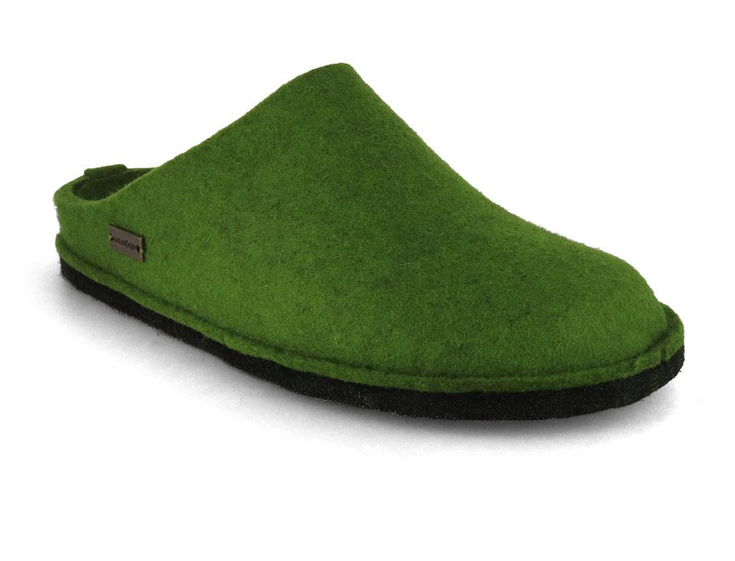Haflinger Chaussons en feutre Flair Soft, vert herbe