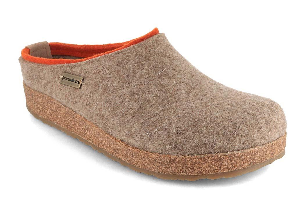 Haflinger Chaussons en feutre Grizzly Kris, tourbe