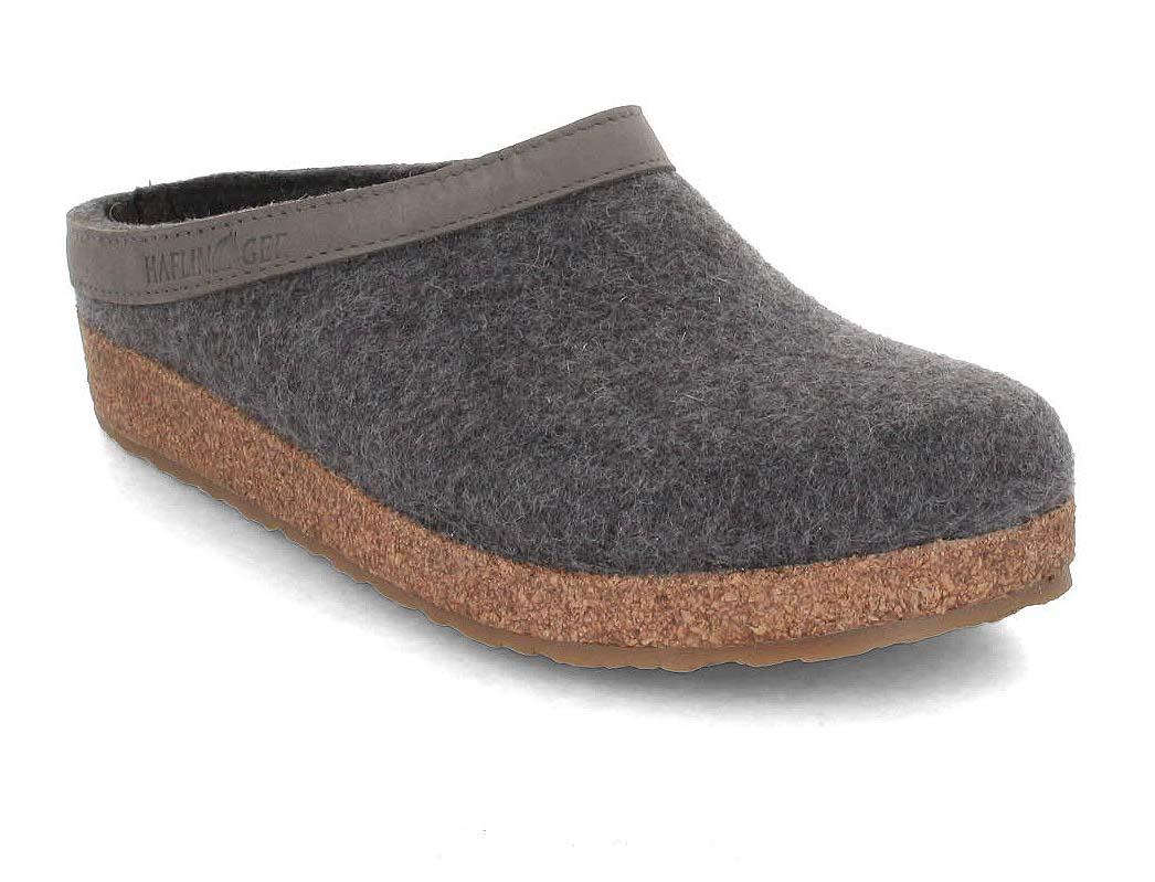 Haflinger Chaussons en feutre Grizzly Torben, anthracite