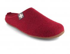 Living Kitzbühel Pantoufles femme Croix suisse, rouge