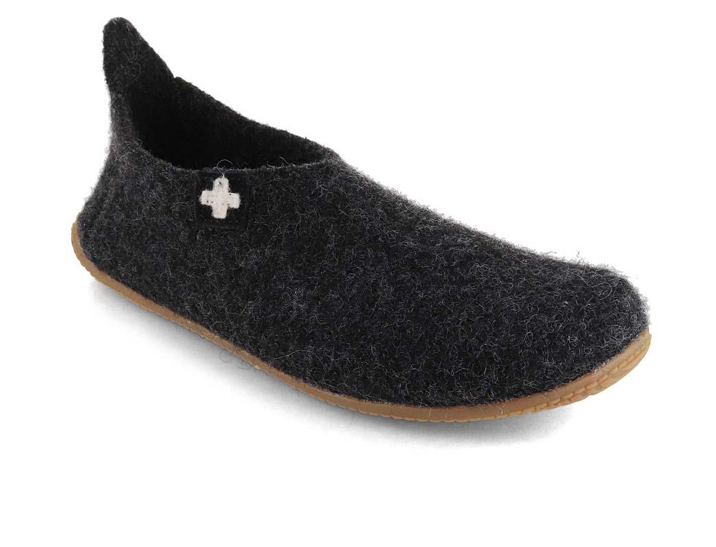 Living Kitzb�hel� Chaussons pour dames Croix Suisse, anthracite