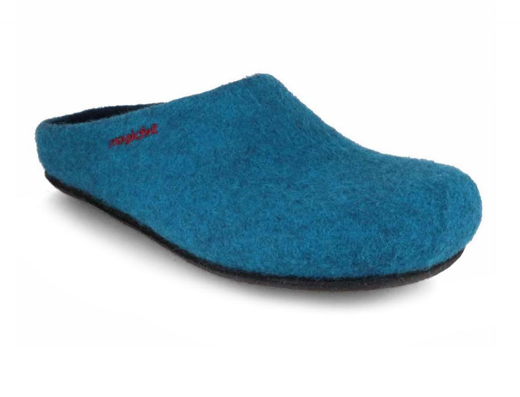 Magicfelt� Chaussons en feutre pour femmes, p�trole