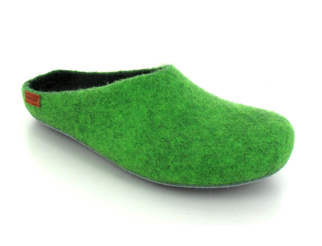 Magicfelt� Chaussons en feutre pour femmes, vert
