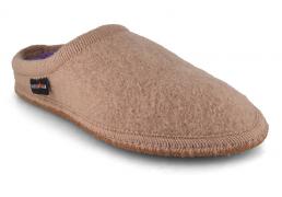 Pantoufles HAFLINGER pour femme, ray�es, couleur amande