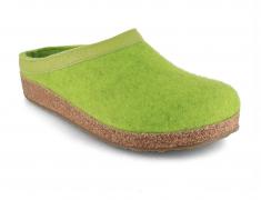 Pantoufles en feutre HAFLINGER Grizzly Torben, vert can
